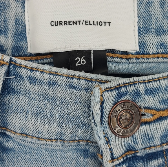 Current Elliot Straight Leg Cropped Jeans Size 26 - Picture 3 of 6